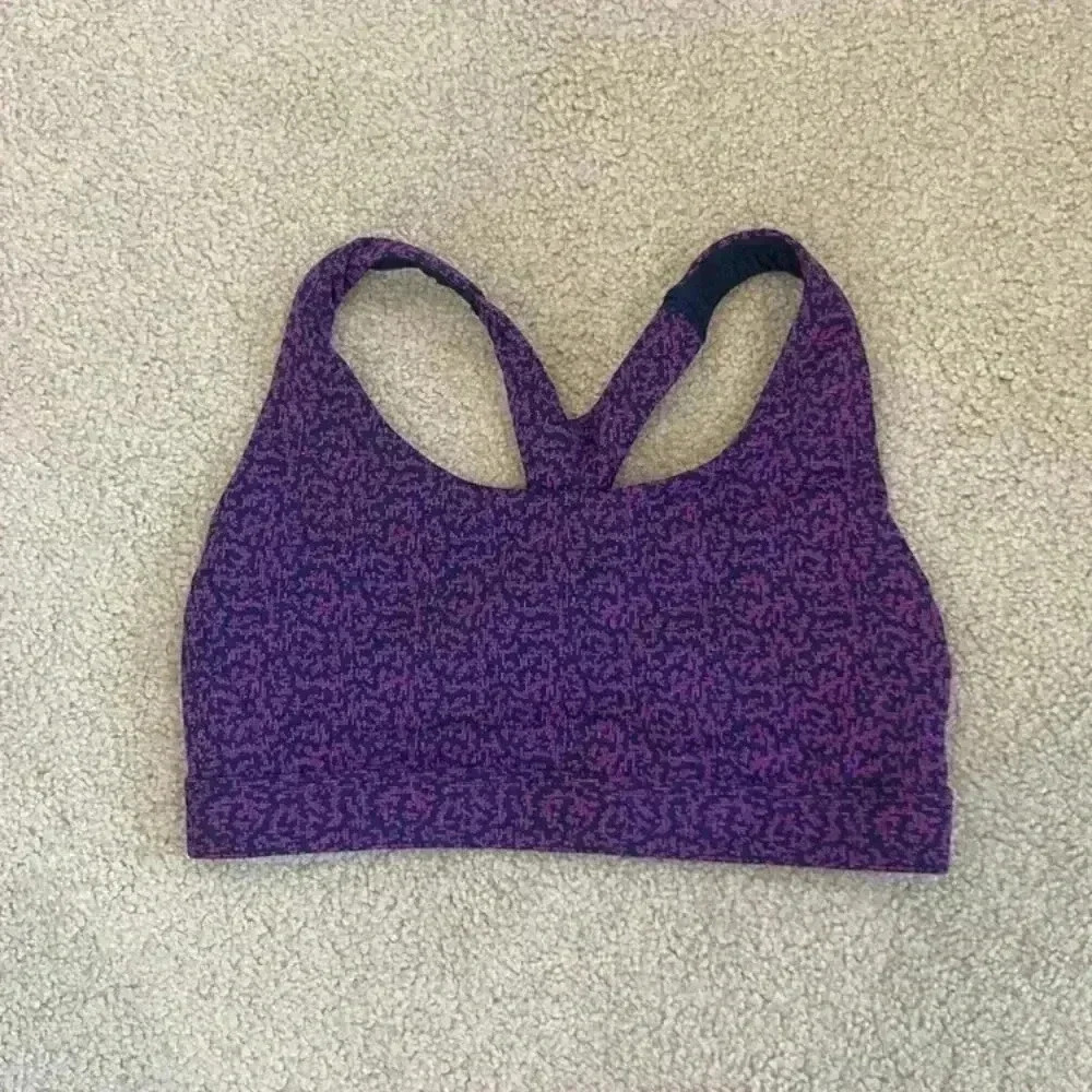 Athleta purple sports bra in size small